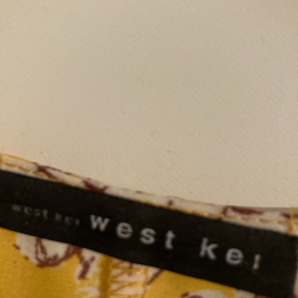 West Kei Sz S Tie Front Blouse in Gold - Picture 3 of 3